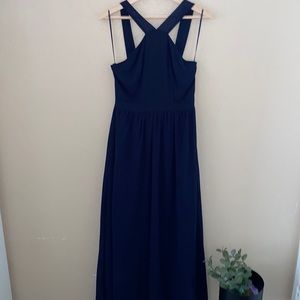 Air of Romance Navy Blue Maxi Dress
